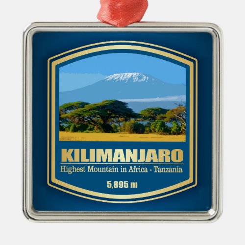 Kilimanjaro PF Metal Ornament