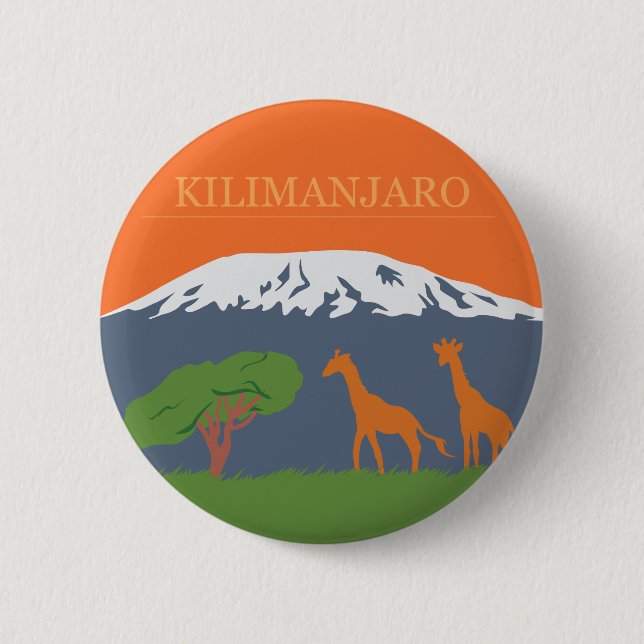 Kilimanjaro Pinback Button (Front)
