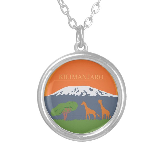 Kilimanjaro Silver Plated Necklace (Front)