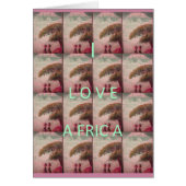 Kilimanjaro Tanzania Greeting Card Template (Front)