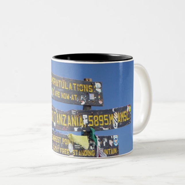 Kilimanjaro Two-Tone Coffee Mug (Front Right)