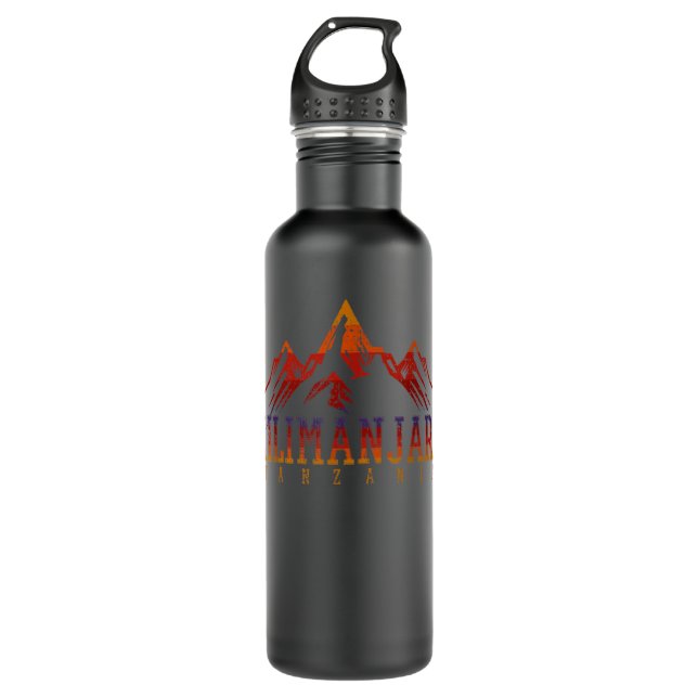 Kilimanjaro Vintage 554 Stainless Steel Water Bottle (Front)