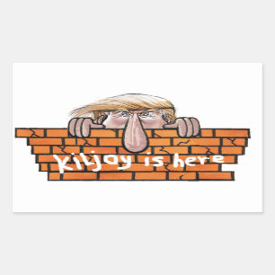 Kiljoy is here rectangular sticker