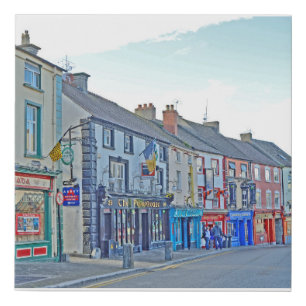 Kilkenny Street Scene Faux Canvas Print