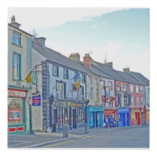 Kilkenny Street Scene Faux Canvas Print