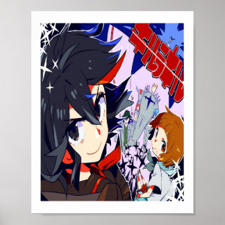 Kill la Kill  Ryuko and Mako  Kill la Kill anime g Poster