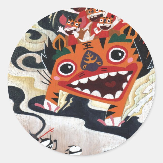 Kill Them with Laughters by Martin Hsu Classic Round Sticker (Front)