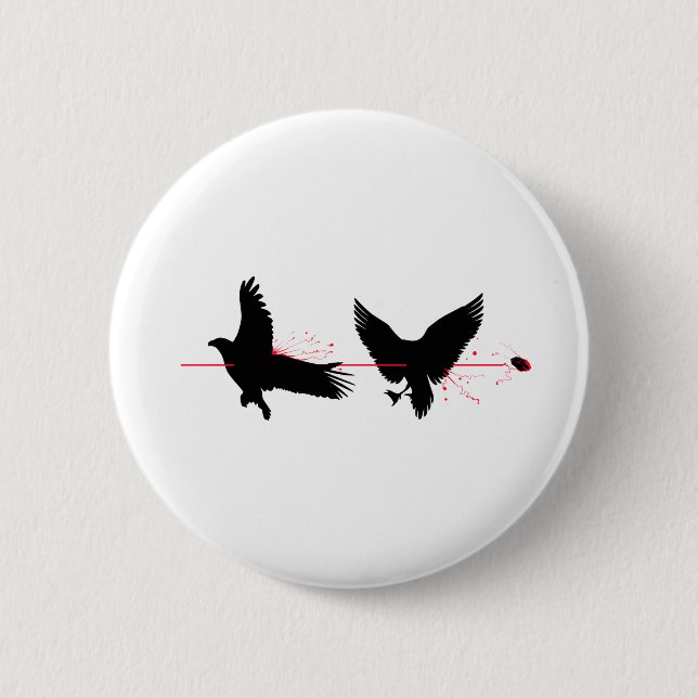 Kill Two Birds With One Stone Button (Front)