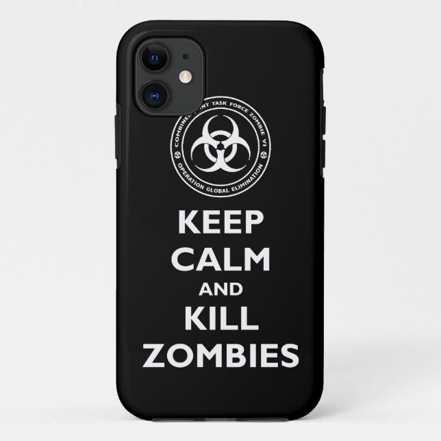 Kill Zombies Case-Mate iPhone Case (Back)