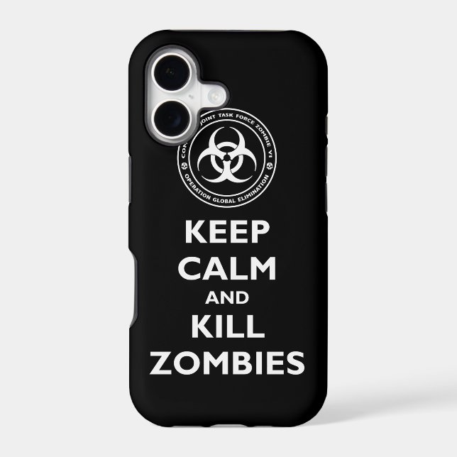 Kill Zombies Iphone Case (Back)