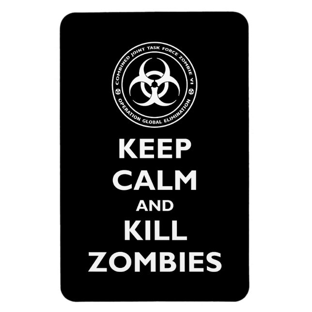 Kill Zombies Magnet (Vertical)