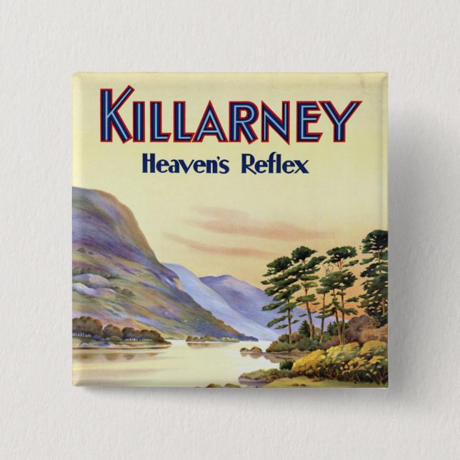Killarney, Heaven's Reflex Pinback Button (Front)