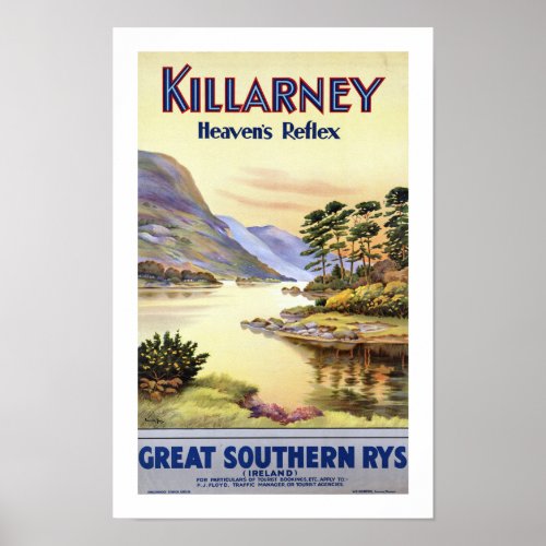 Killarney Heavens Reflex Poster