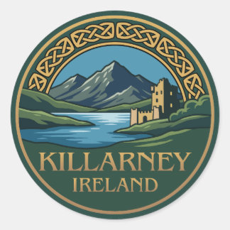 Killarney Ireland Classic Round Sticker