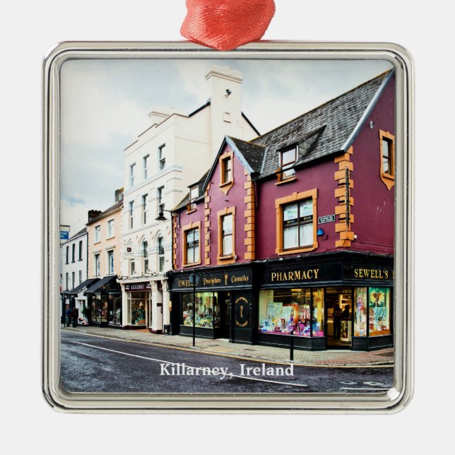 Killarney, Ireland street view Postcard Metal Ornament (Front)