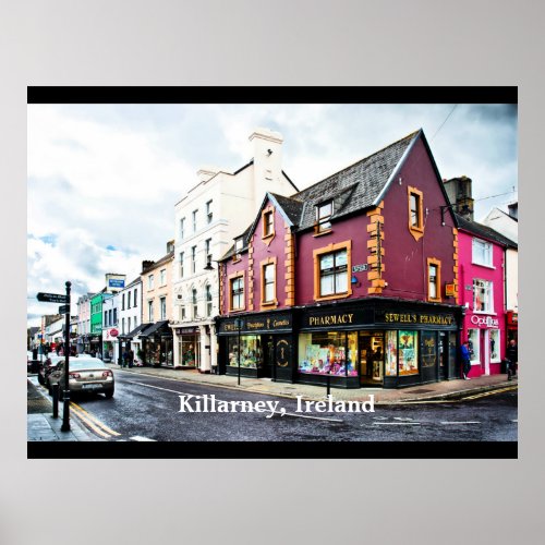 Killarney Ireland street view Poster