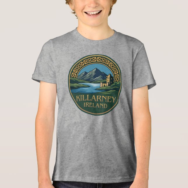 Killarney Ireland Tri-Blend Shirt (Front)