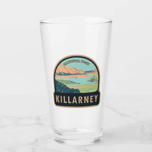 Killarney National Park Ireland Travel Art Vintage Glass