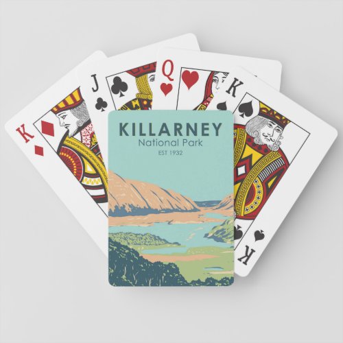 Killarney National Park Ireland Travel Art Vintage Playing Cards