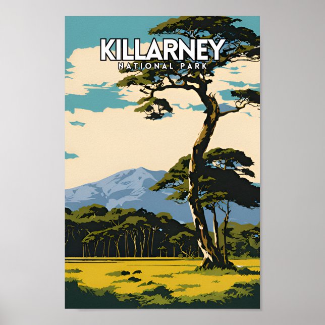Killarney National Park Vintage Travel PS Poster (Front)