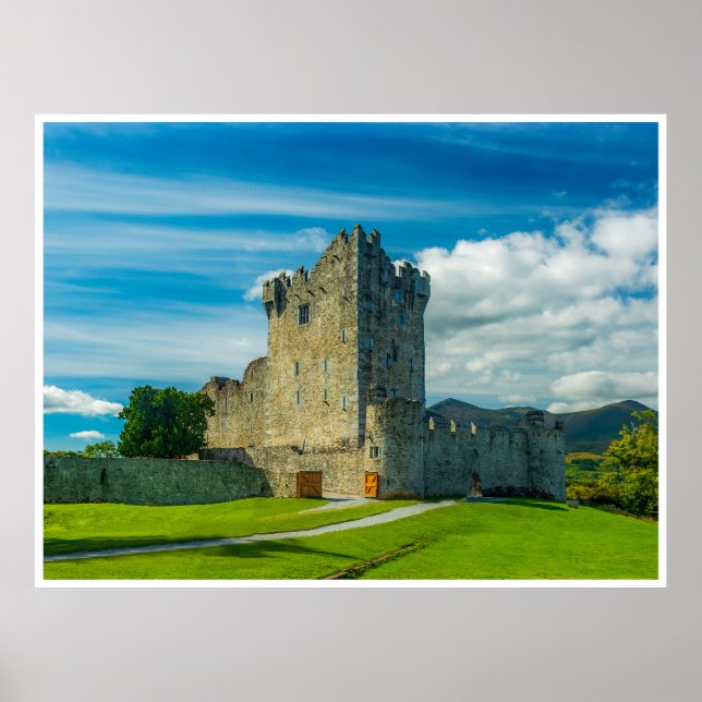 Killarney's Ancient Stronghold: Ross Castle Poster (Front)