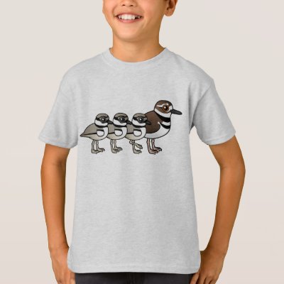 Killdeer &amp; three chicks T-Shirt