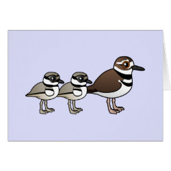 Killdeer & two chicks Greeting Card