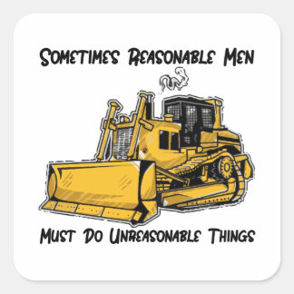 Killdozer - Sometimes Reasonable Men Must Do Unrea Square Sticker