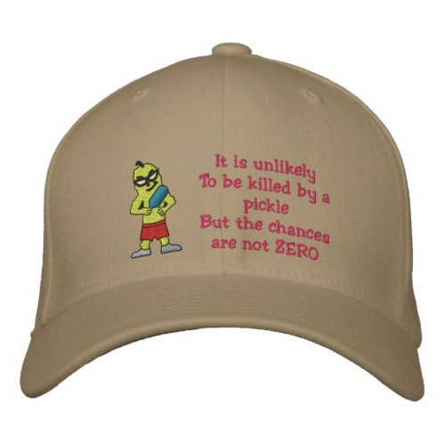 Killed by an pickle Embroidered Hat Embroidered Baseball Cap