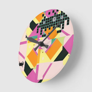 Killed Them with Memphis Designed Kindness Round Clock