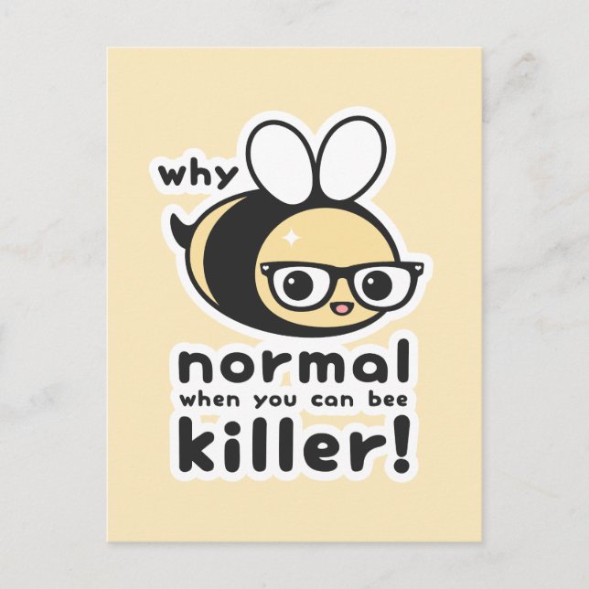 Killer Bee Postcard (Front)