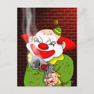 Killer Clown Postcard