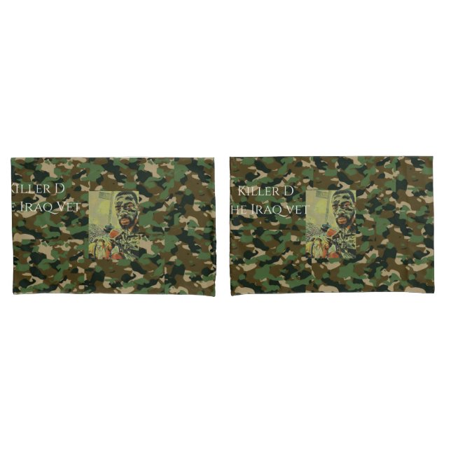 killer D The Iraq Vet Pillow Case (Front-Set)