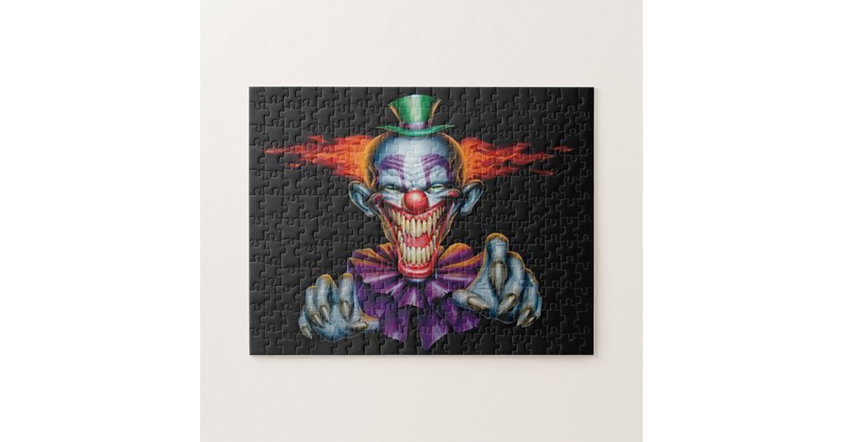 Killer Evil Clown Jigsaw Puzzle | Zazzle