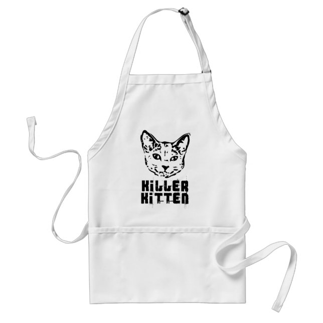 Killer Kitten Adult Apron (Front)