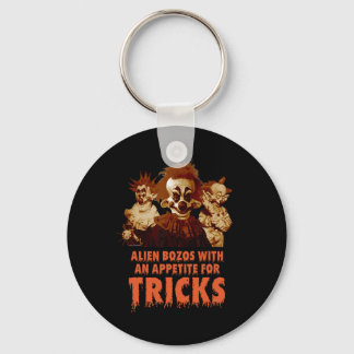 Killer Klowns from Outer Space Halloween Playing T Keychain