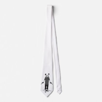 Killer Panda Neck Tie by jahwil at Zazzle