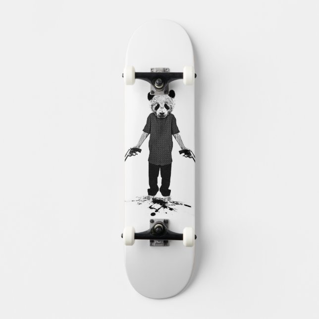 Killer panda skateboard deck (Front)