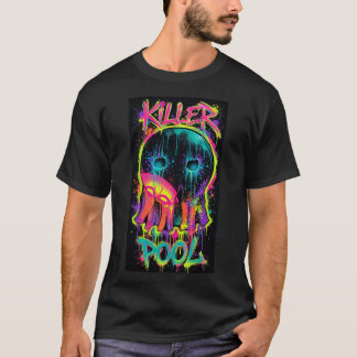 Killer Pool — Neon Graffiti 8 Ball Skull T-Shirt