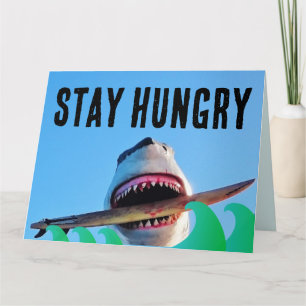KILLER SHARK ATTACK BIRTHDAY BIG GREETING CARDS