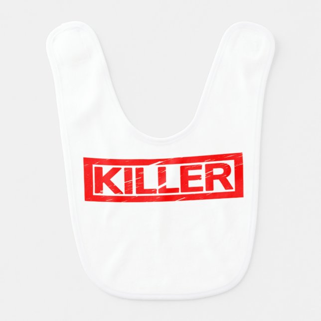 Killer Stamp Baby Bib (Front)