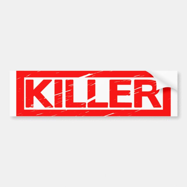 Killer Stamp Bumper Sticker (Front)