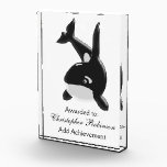 Killer Whale Acrylic Award<br><div class="desc">Acrylic award orca whale that you can customise with any text of your choice. Should you require any help with customising then contact us through the link on this page. Killer whale award.</div>
