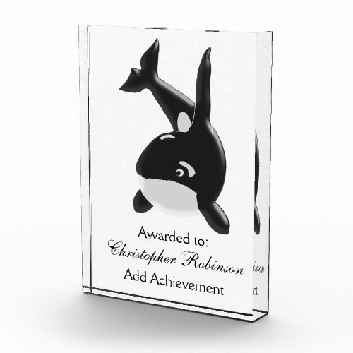 Killer Whale Acrylic Award