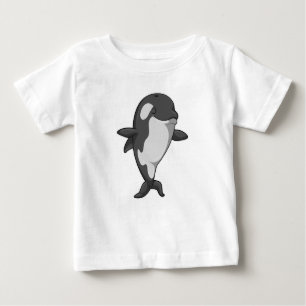 Killer whale at Yoga Fitness in Standing Baby T-Shirt