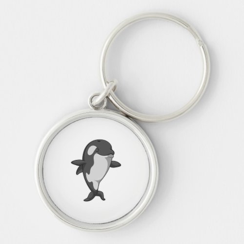 Killer whale at Yoga Fitness in Standing Keychain