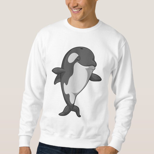 Killer whale at Yoga Fitness in Standing Sweatshirt (Front)