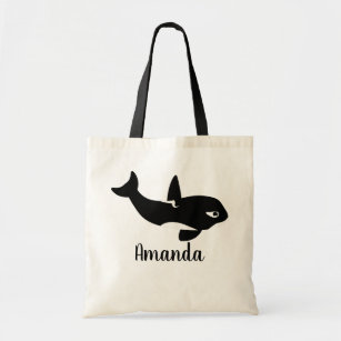 Killer Whale Cartoon - Cute Tote Bag