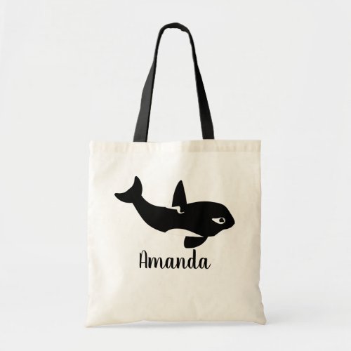 Killer Whale Cartoon _ Cute Tote Bag