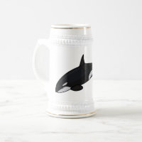 Killer whale cartoon illustration